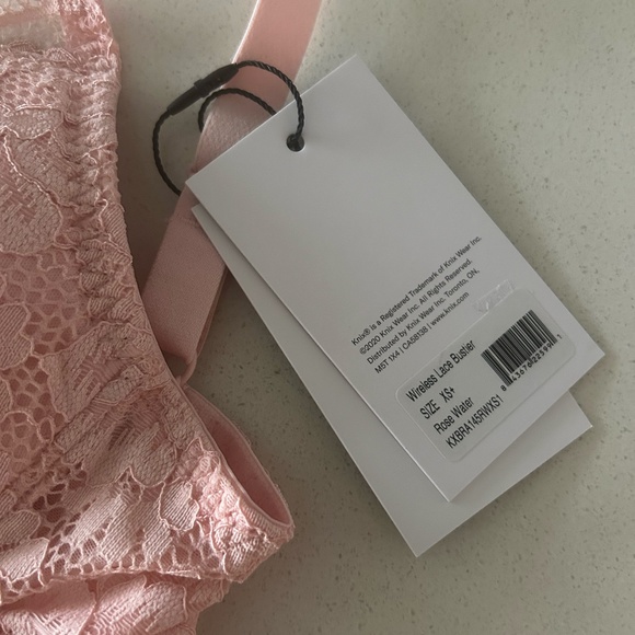 Knix Lace Longline Bra in Rosewater, XS+ - Picture 6 of 10